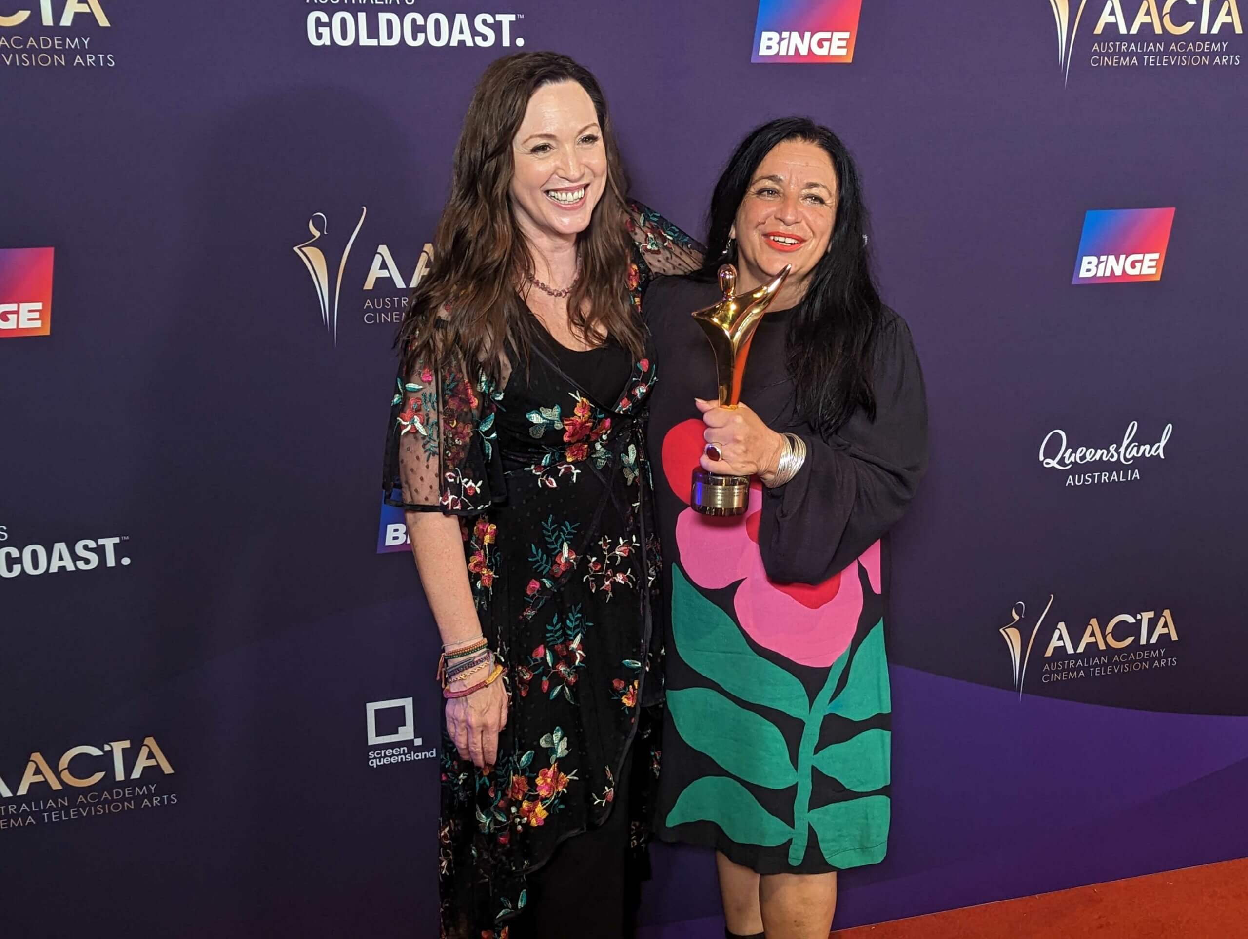 Anousha Zarkesh (Shayda), winner of the AACTA Award for Best Casting in a Film, sponsored by Casting Networks
